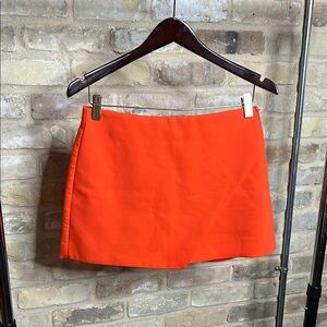 Vibrant Orange A-Line Skirt